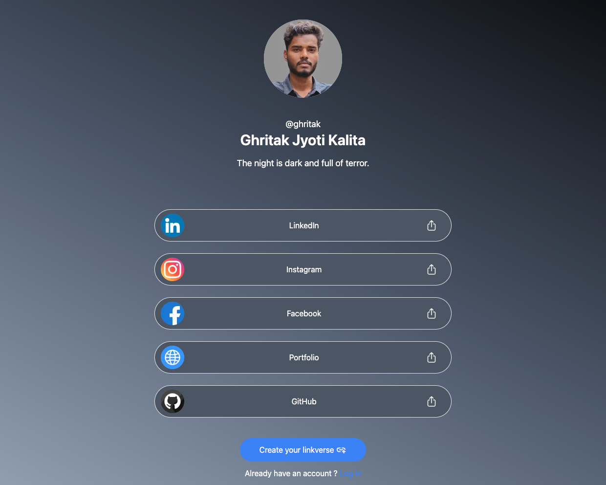 Linkverse - Personalized Link Hub