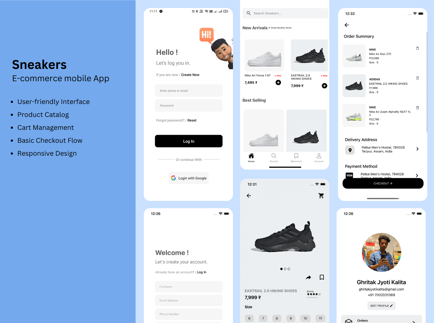 Sneakers - Ecommerce Mobile App